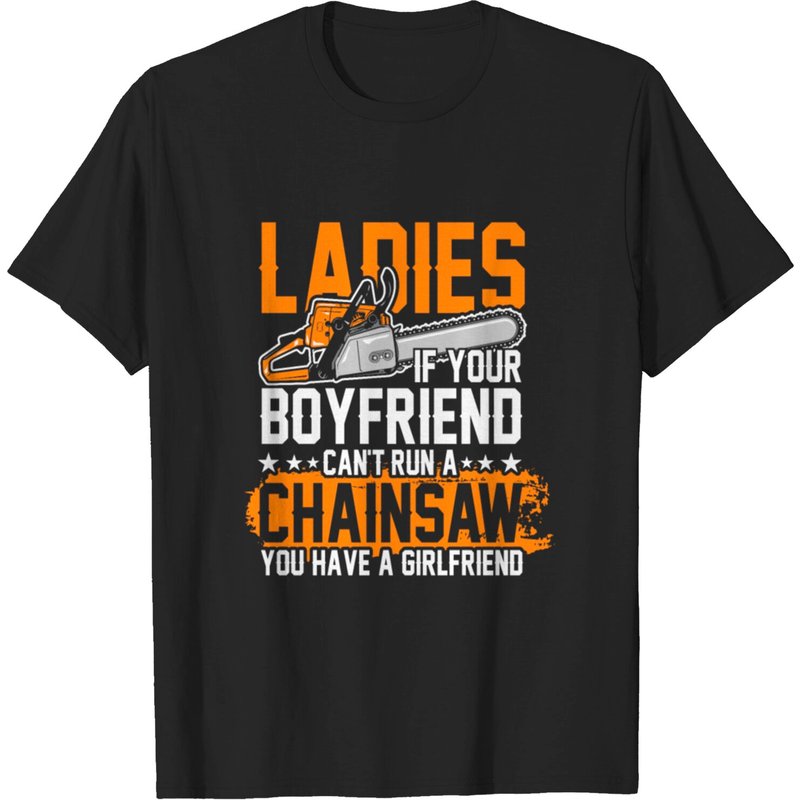 T-shirt Can't Run Chainsaw pour hommes - Noir — T-shirts pour hommes