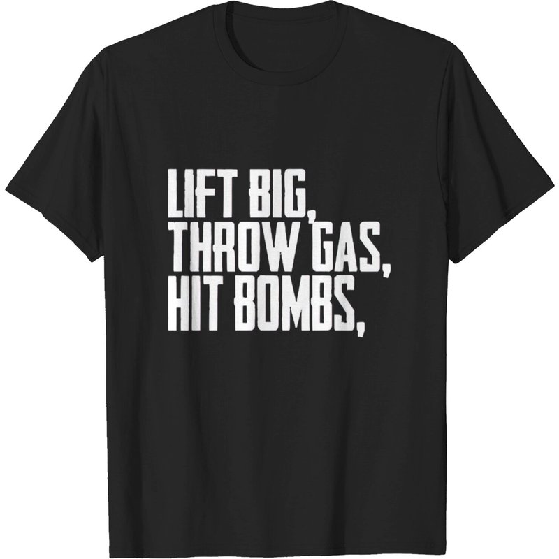 T-shirt pour hommes Lift Big Throw Gas Hit Bombs — T-shirts pour hommes
