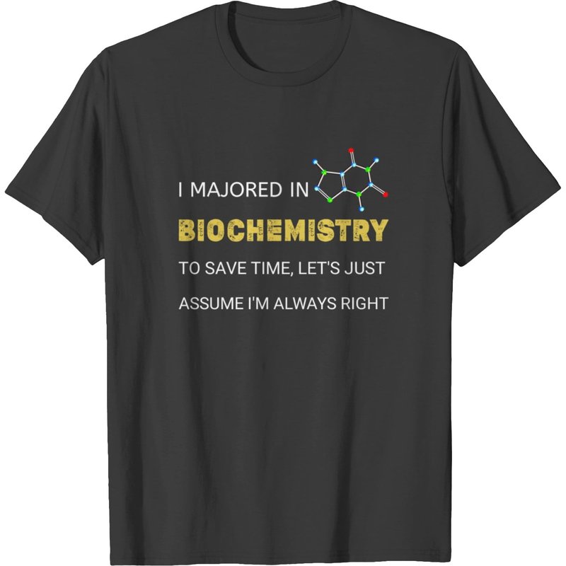 T-shirt J'ai étudié en biochimie biologie chimie pour hommes — T-shirts pour hommes