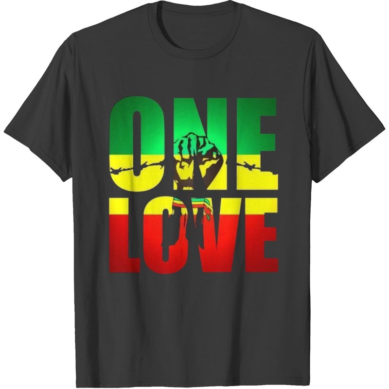 T-shirt One Love pour hommes en noir — T-shirts pour hommes