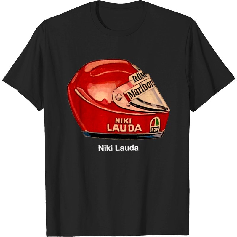 T-shirt Niki Lauda avec casque pour hommes — T-shirts pour hommes