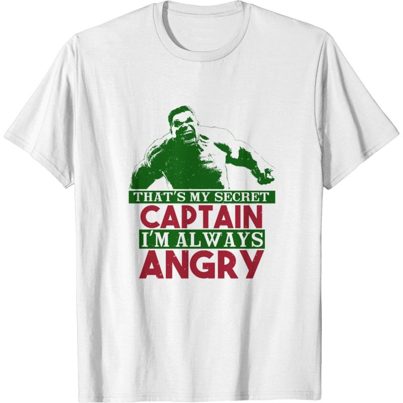 C'est mon secret, Capitaine, je suis toujours en colère T-shirt Hulk — T-shirts pour hommes