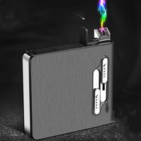 Étui à cigarettes portable premium avec briquet intégré — Accessoires de mode