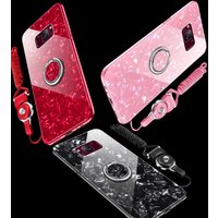 Étui en Verre Trempé avec Support Anneau Magnétique pour Huawei — Coque de téléphone