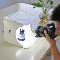 Portable Mini Photo Studio Lightbox with Dimmable Ring Light — Mens Watches