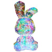 Lampe Décorative Lumineuse en Forme de Lapin Facetté RGB — Cartes-cadeaux