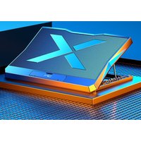 Foldable Laptop Cooling Stand with Ergonomic Height Adjustment
