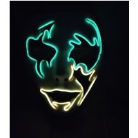 Masque Squelette Lumineux EL-Wire | TurboTech — Accessoires de mode