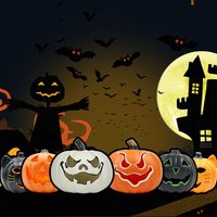 Decorative LED Halloween Pumpkin Lamp