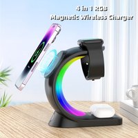 4-in-1 Magnetic Wireless Charging Station for Apple Devices — Wireless Chargers