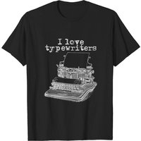I Love Typewriters Vintage Typewriter T-Shirt for Men