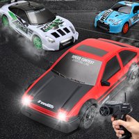 1:24 Scale 4WD RC Drift Racing Car with LED Headlights