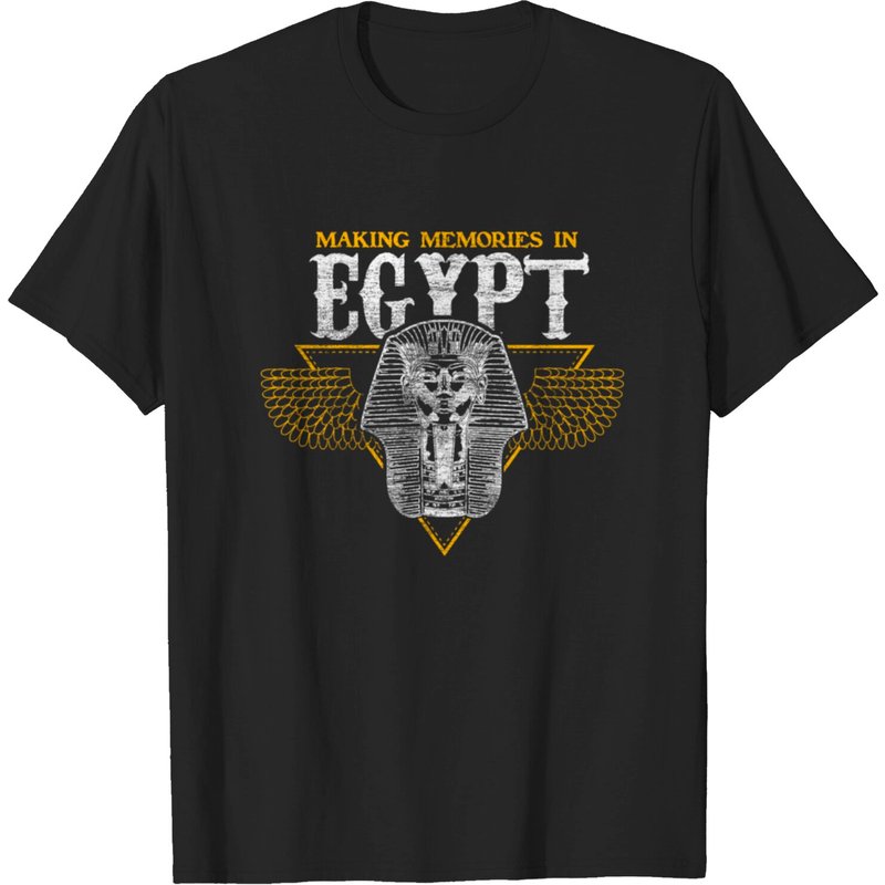 T-shirt souvenir touristique d'Égypte pour hommes - Noir — T-shirts pour hommes