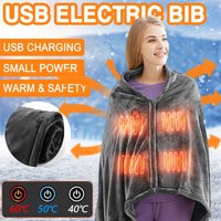 Châle en Fleece Chauffant USB | Couverture Électrique Portable — Accessoires de mode