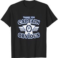 T-shirt Graphique Captain Obvious pour Hommes - Manches Courtes ou Longues