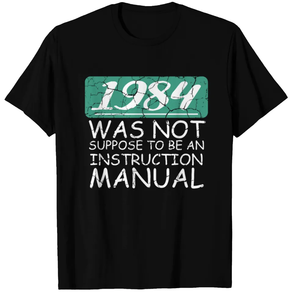 T-shirt 1984 Manuel d'instructions Cadeau Old et Smart pour hommes — T-shirts pour hommes