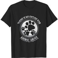 T-shirt Il N'y A Pas D'Excuse Pour La Maltraitance Animale 4 Pour Hommes — T-shirts pour hommes