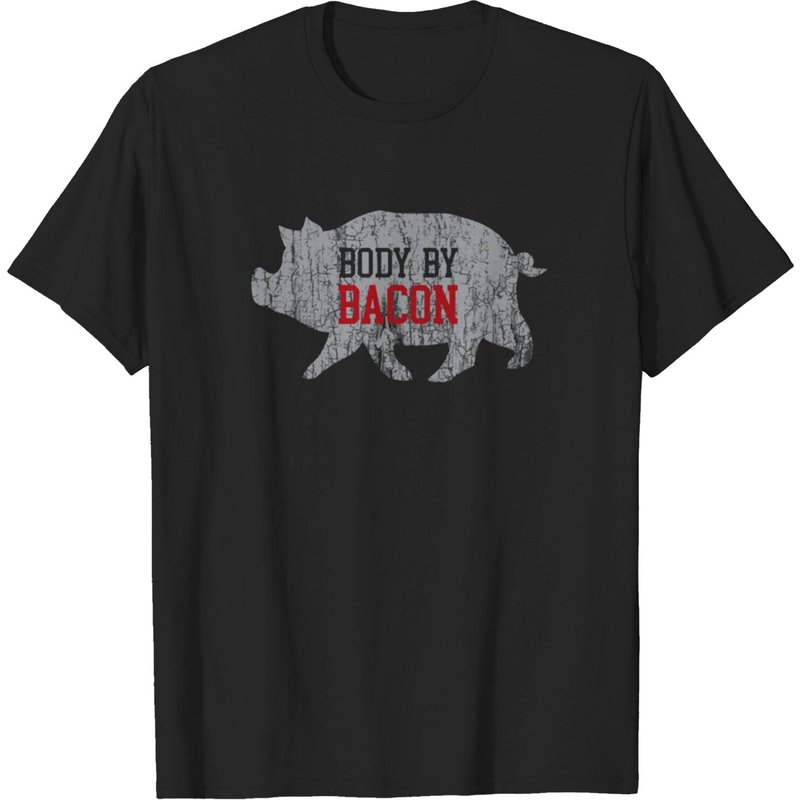Body By Bacon Low Carb High Fat Men's T-Shirt — Mens T Shirts