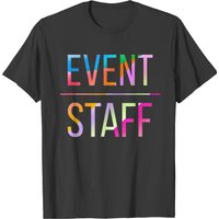 Event Staff Front Design Color Party Crew Uniform T-Shirt