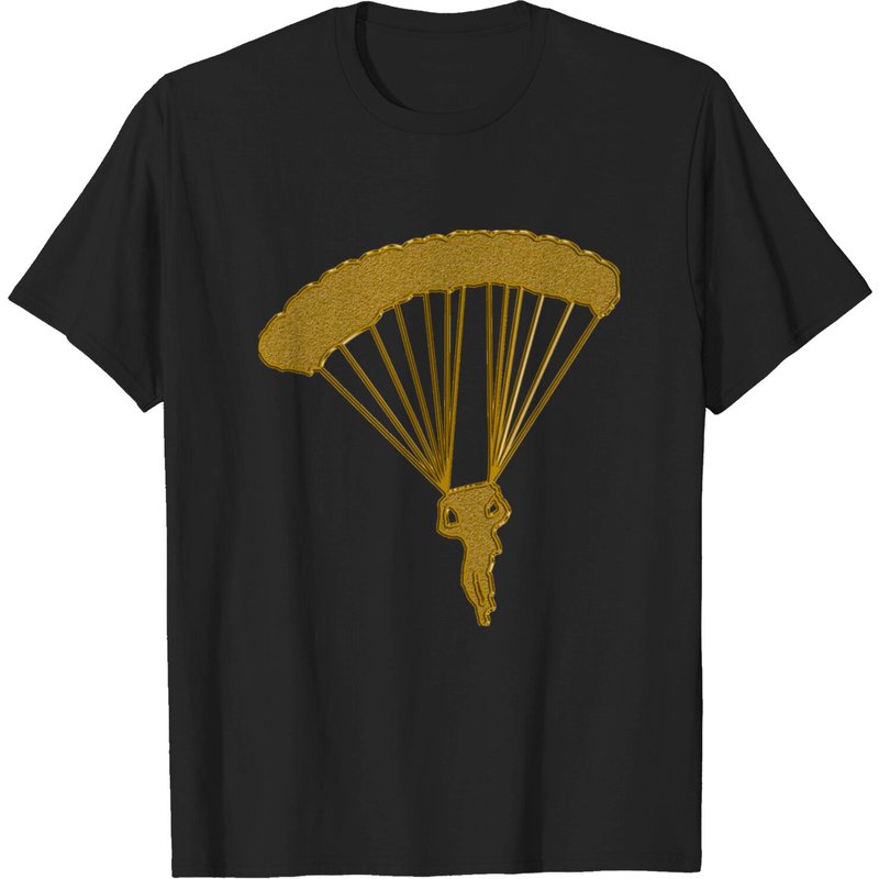 Golden Parachute Men's T-Shirt in Black — Mens T Shirts