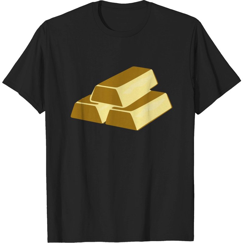 T-shirt Gold Bricks pour hommes en noir — T-shirts pour hommes
