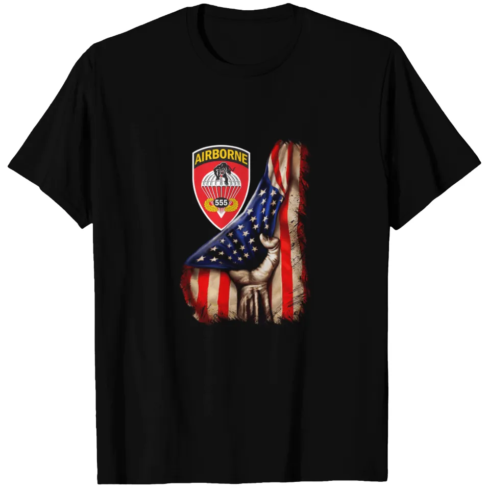 T-shirt pour hommes du 555e bataillon d'infanterie parachutiste — T-shirts pour hommes