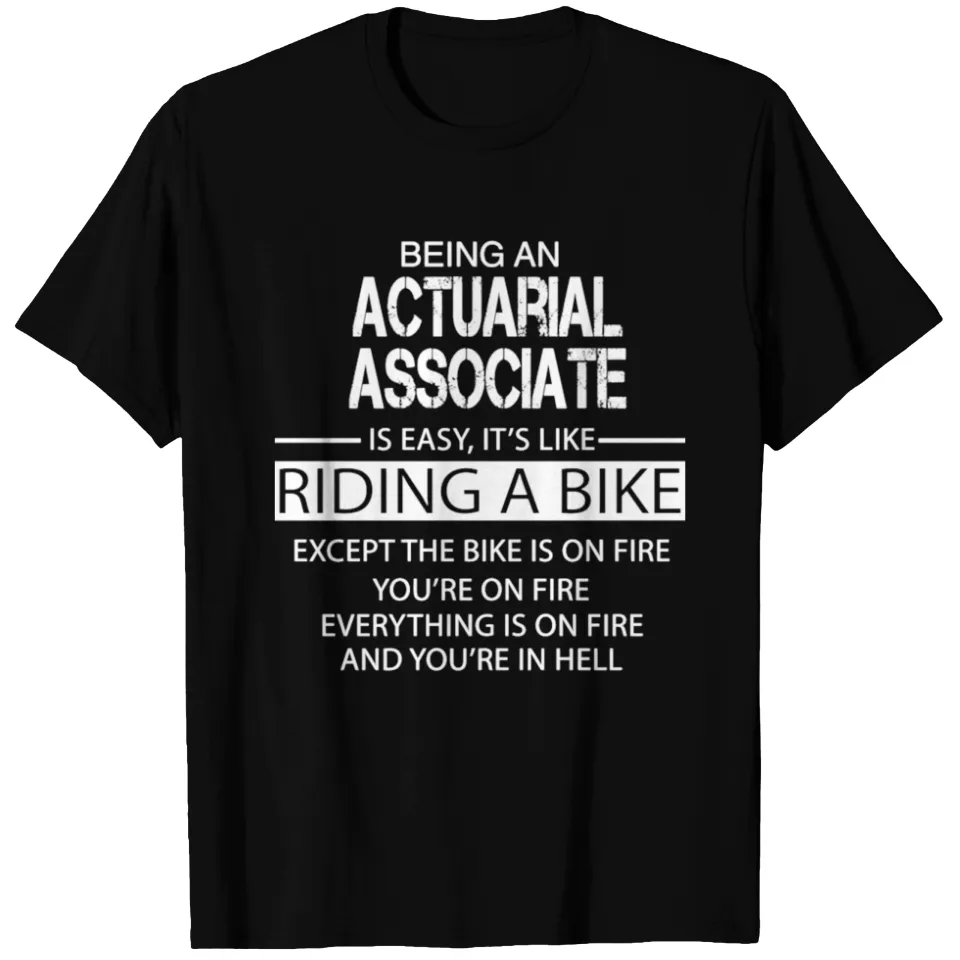 Actuarial Associate T-Shirt for Men in Black
