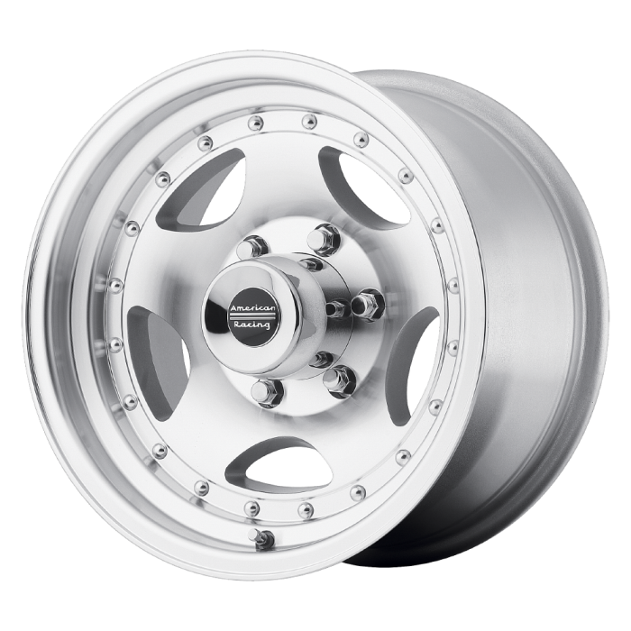 American Racing AR23 15X8 Machined Wheels with Clear Coat 5X127 BP -19mm Offset — Wheels & Rims