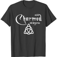 T-shirt Charmed And Dangerous Triquetra Wiccan pour hommes — T-shirts pour hommes
