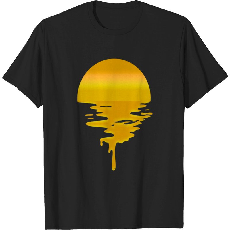 T-shirt Sun Sunset Sunrise Horizon Lune Naturelle Ciel Nuage pour Hommes — T-shirts pour hommes