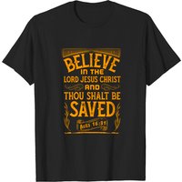 T-shirt chrétien Jésus pour hommes - Noir