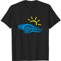 T-shirt Ocean And Sun pour hommes en noir
