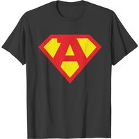T-shirt symbole de super-héros lettre A pour hommes