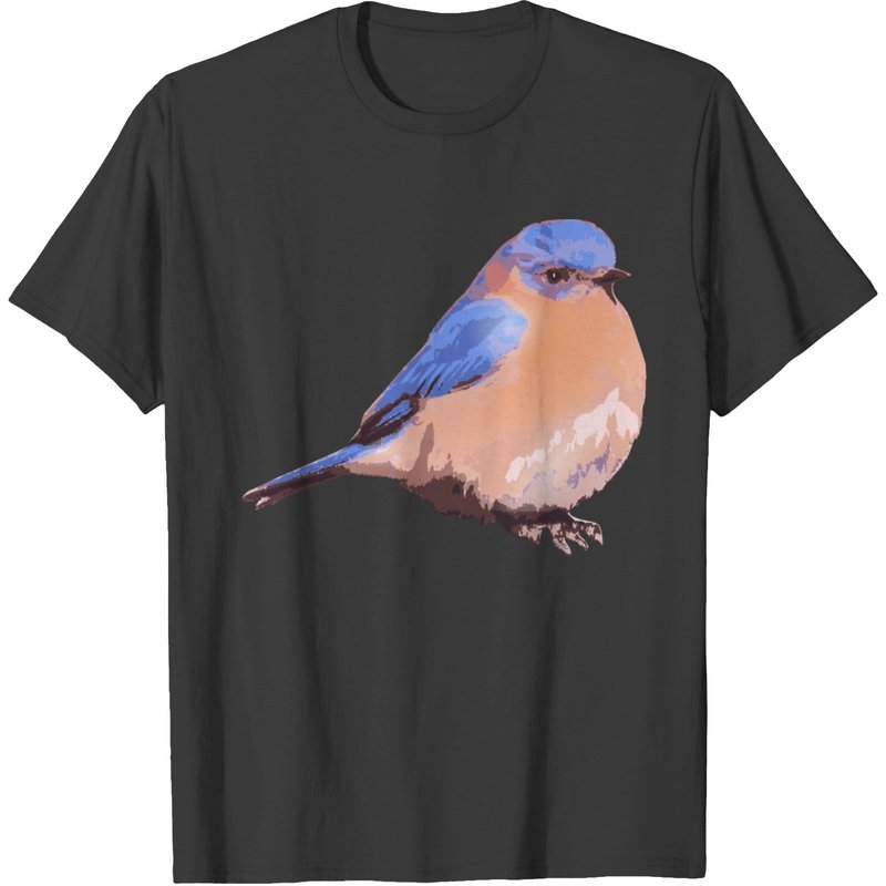 T-shirt Eastern Bluebird pour hommes - Noir — T-shirts pour hommes