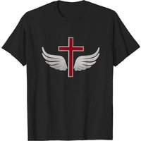 T-Shirt Croix Chrétienne pour Hommes - Noir