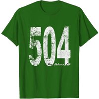 T-shirt pour hommes avec le code postal 504 de la Nouvelle-Orléans