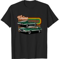 T-shirt Seventies Torino pour hommes en noir — T-shirts pour hommes