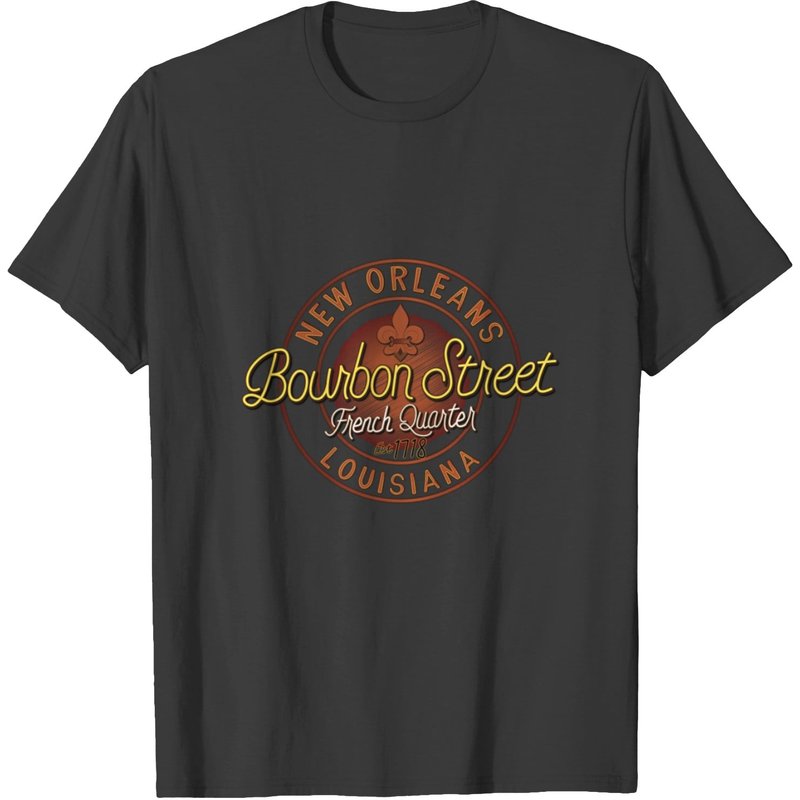T-shirt souvenir de Bourbon Street French Quarter de la Nouvelle-Orléans pour hommes — T-shirts pour hommes