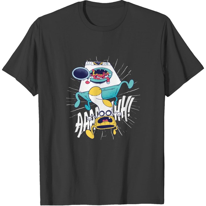 Washing Machine T-Shirt for Men in Black