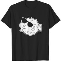 T-shirt Puffer Fish avec lunettes de soleil pour hommes — T-shirts pour hommes