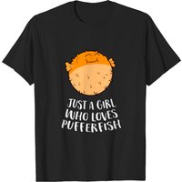 Juste Une Fille Qui Aime Les Poissons Globe T-shirt Pour Hommes — T-shirts pour hommes