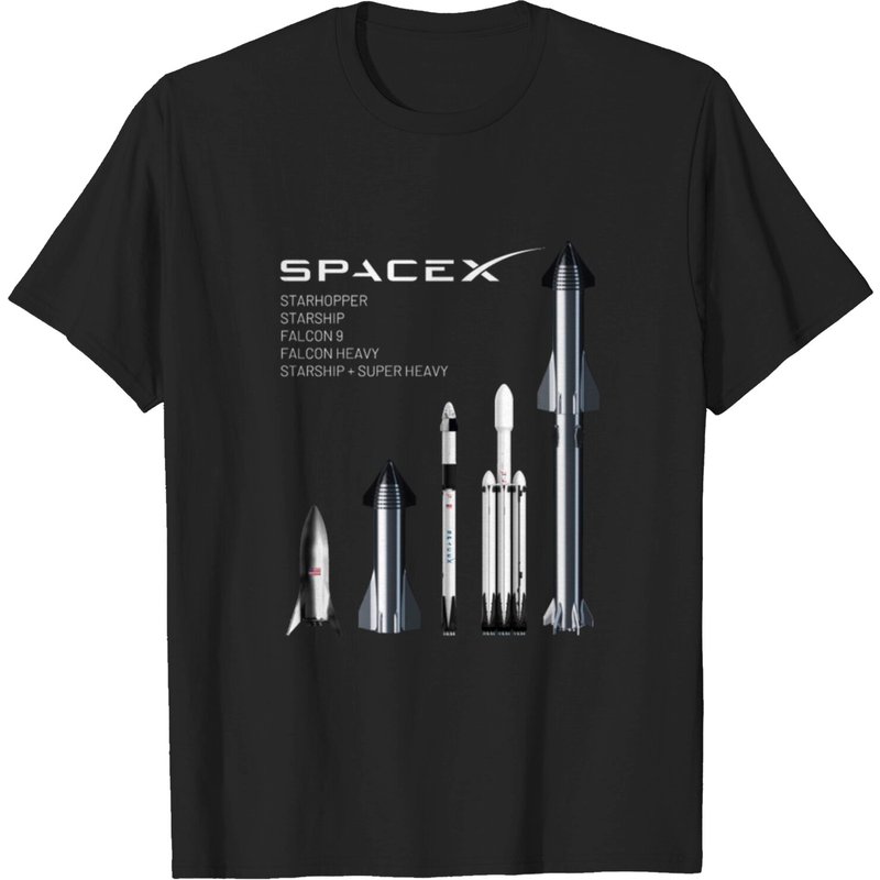T-shirt SpaceX Rockets - Starship, Falcon Heavy, Falcon 9 pour hommes — T-shirts pour hommes