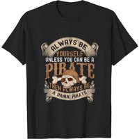 T-shirt pour hommes Become A Pirate Buccaneer Treasure — T-shirts pour hommes