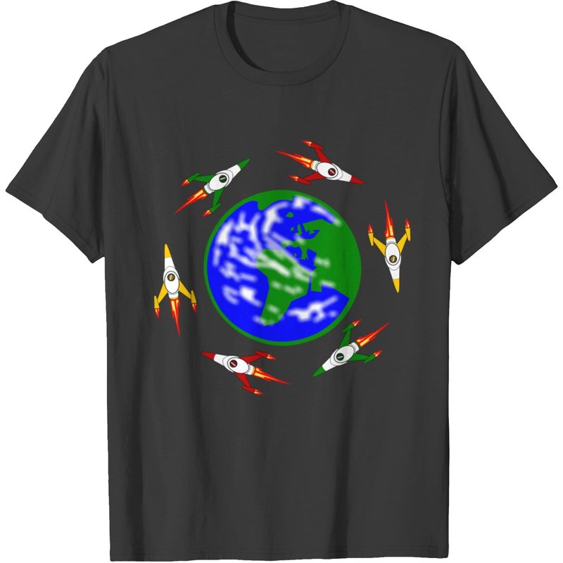 T-shirt World Starship pour hommes en noir — T-shirts pour hommes