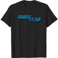 T-shirt Make It So pour hommes en noir