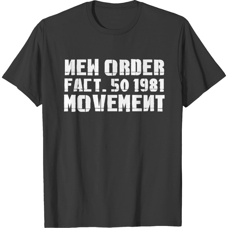 T-shirt New Order Movement pour hommes - Noir