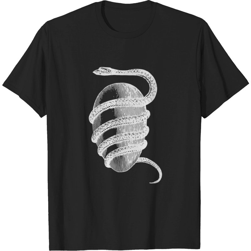 T-shirt gothique symbole de l'œuf orphique Lucifer pour hommes