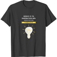 T-shirt pour hommes Thomas Edison en noir