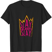 T-shirt Slay Queen pour hommes en noir