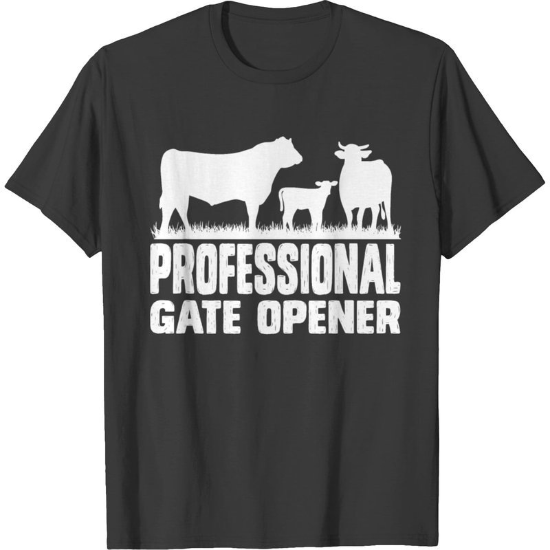 Professional Gate Opener Cow Apparel T-Shirt for Men